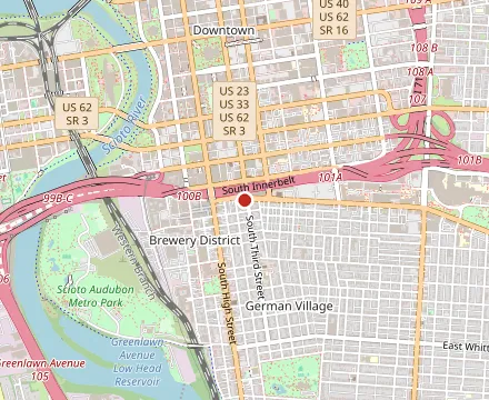 Map showing Katzinger's Delicatessen