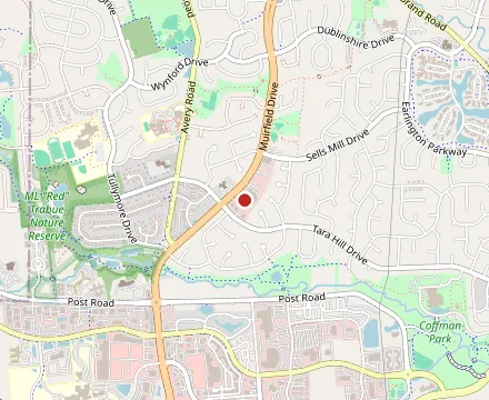 Map showing Sushi.com Japanese Restaurant
