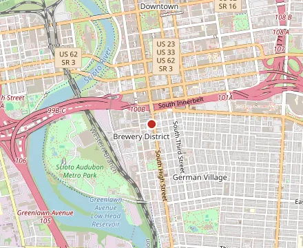 Map showing Arepazo Tapas Bar Grille