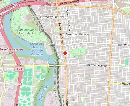 Map showing Valter's at the Maennerchor