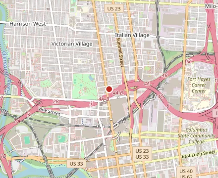 Map showing The Guild House