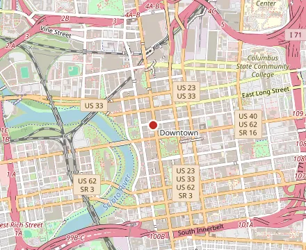 Map showing Veritas