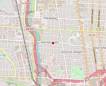 Map showing Katalina's in Harrison West