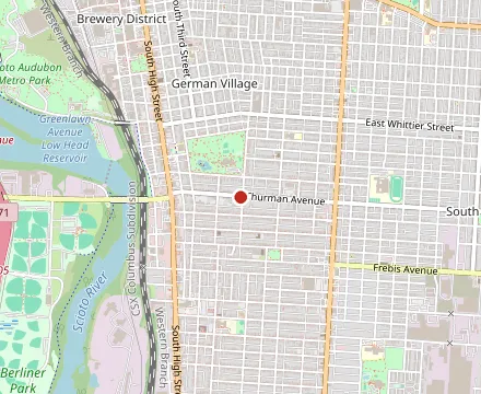 Map showing South Village Grille
